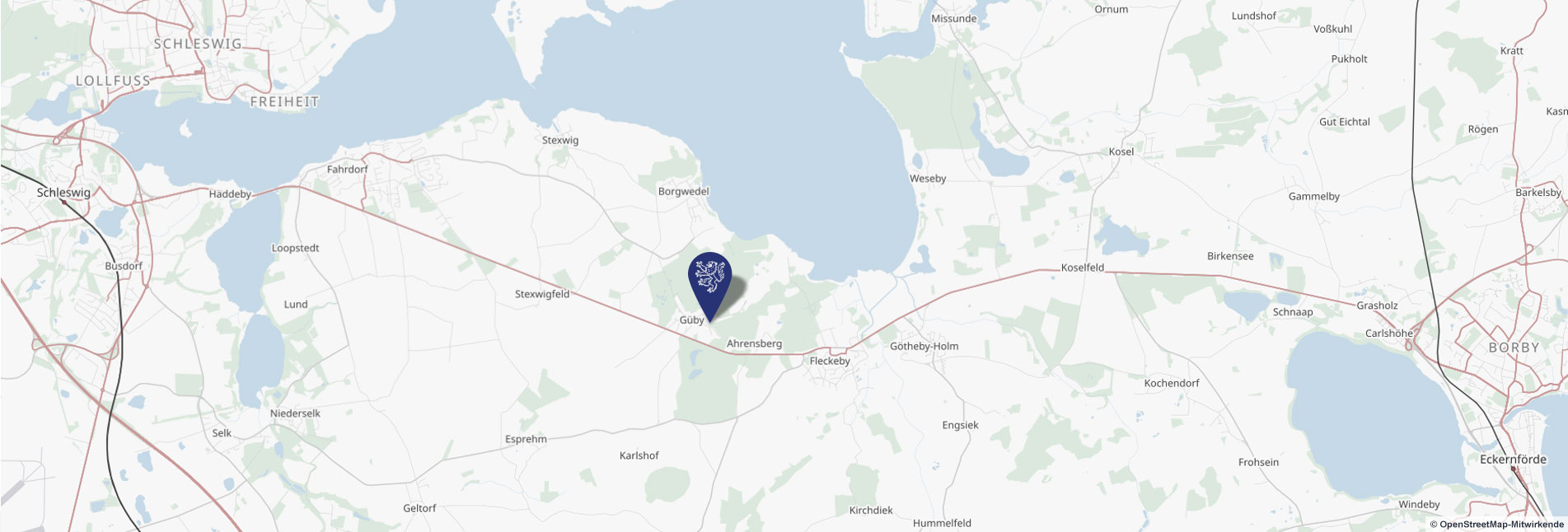 Ahrensberg, Schulweg 10, 24357 Güby © OpenStreetMap-Mitwirkende